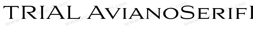 TRIAL AvianoSerifBold字体转换